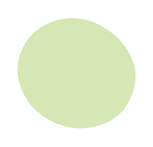 緑の丸いあしらい